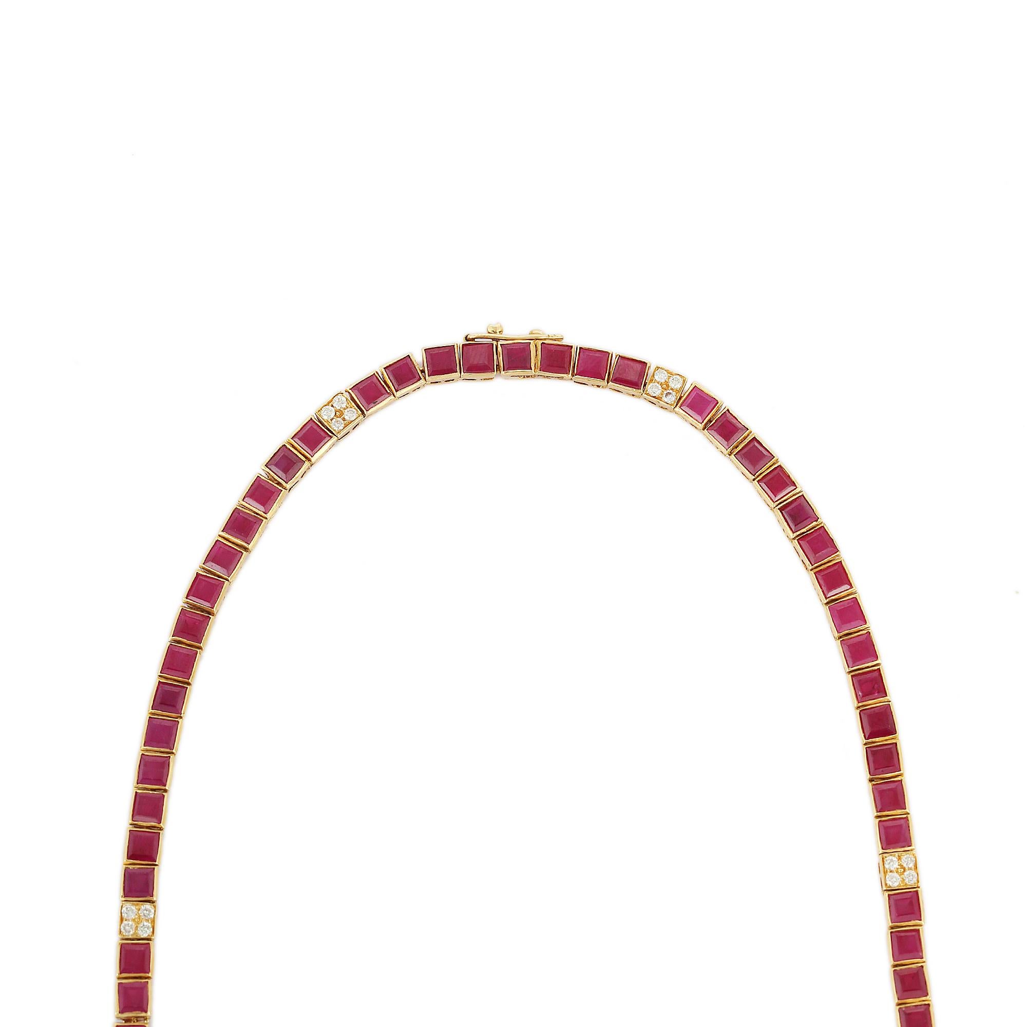 ruby tennis chain