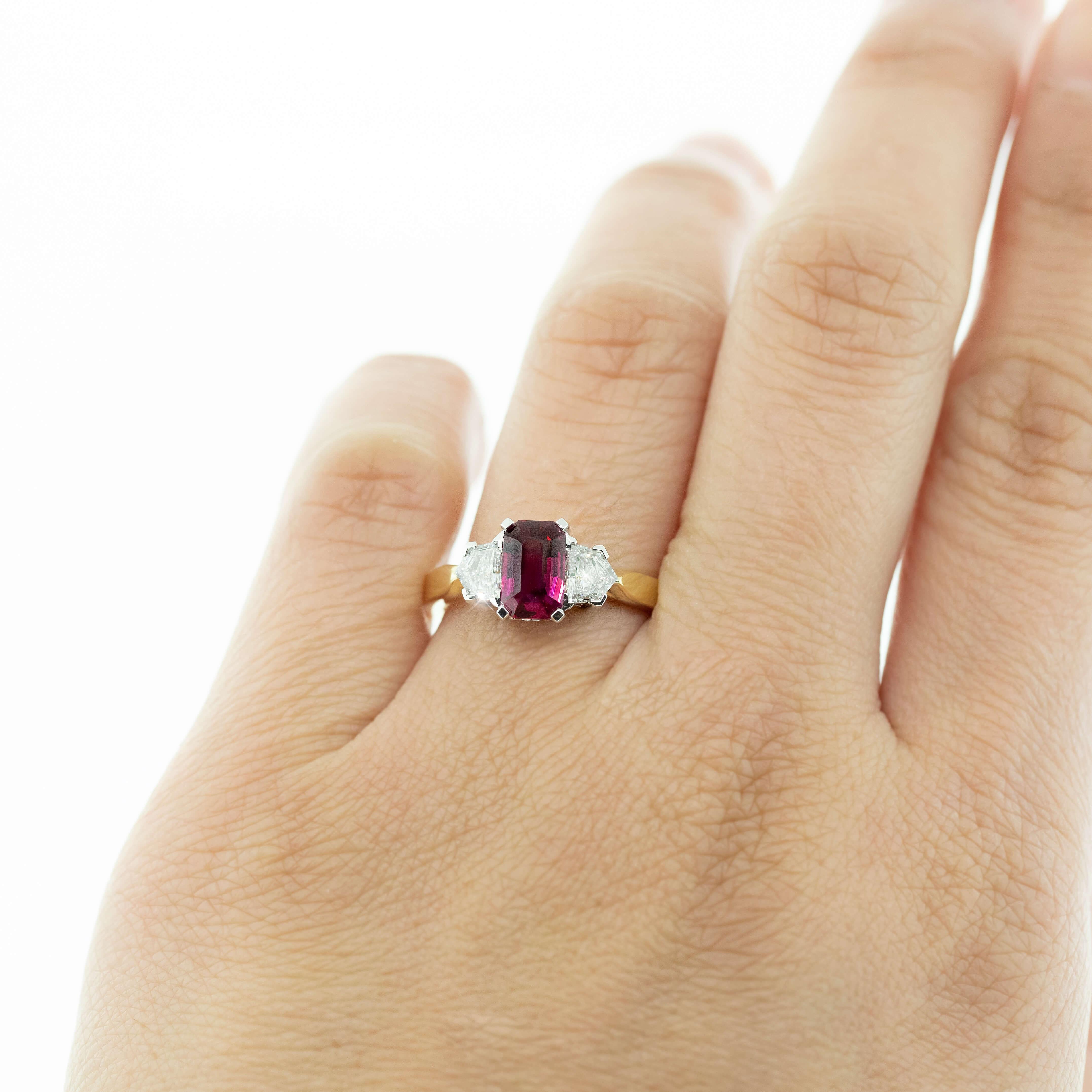 Aeon is a bold ring design that showcases exceptional colour and beauty. Each natural gemstone has been hand-selected for its impressive hue and is accented with complementary-shaped diamonds. Passion is woven into the very foundation of this