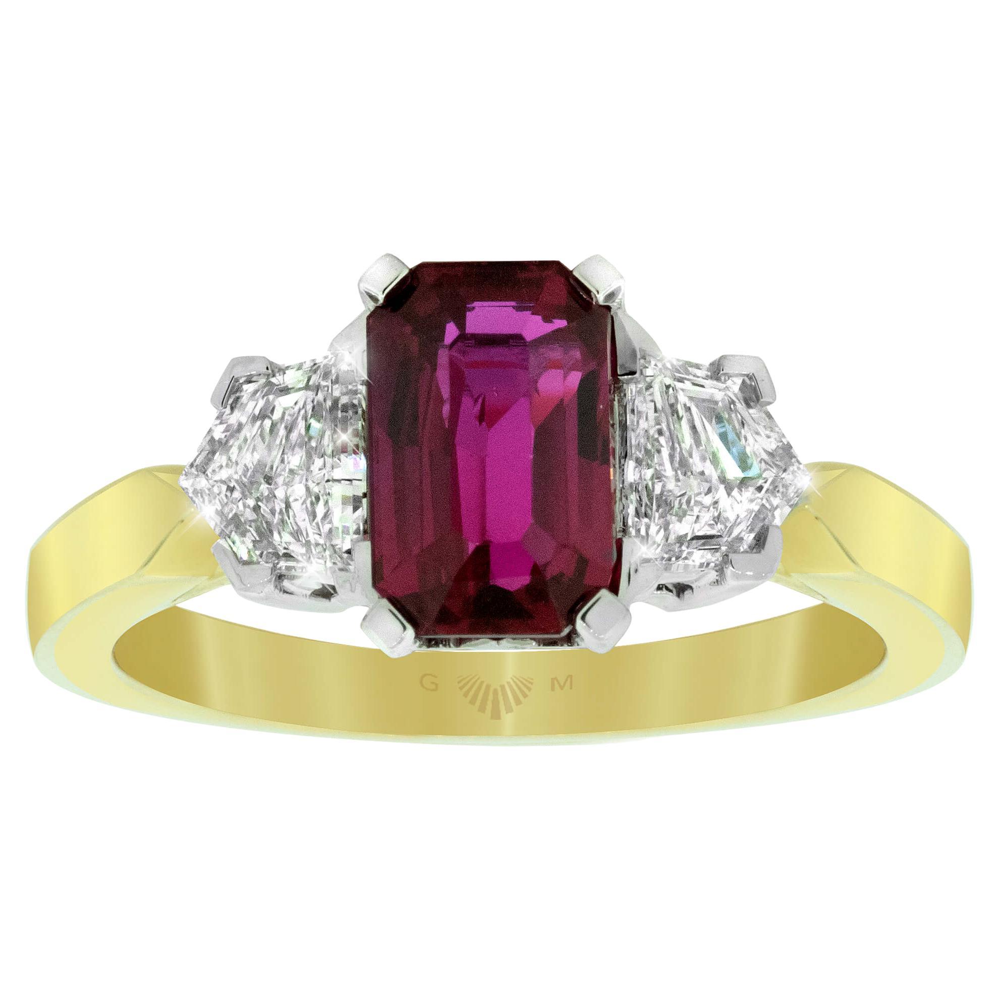 Ruby and Diamond Ring - A Gerard McCabe Aeon Design For Sale
