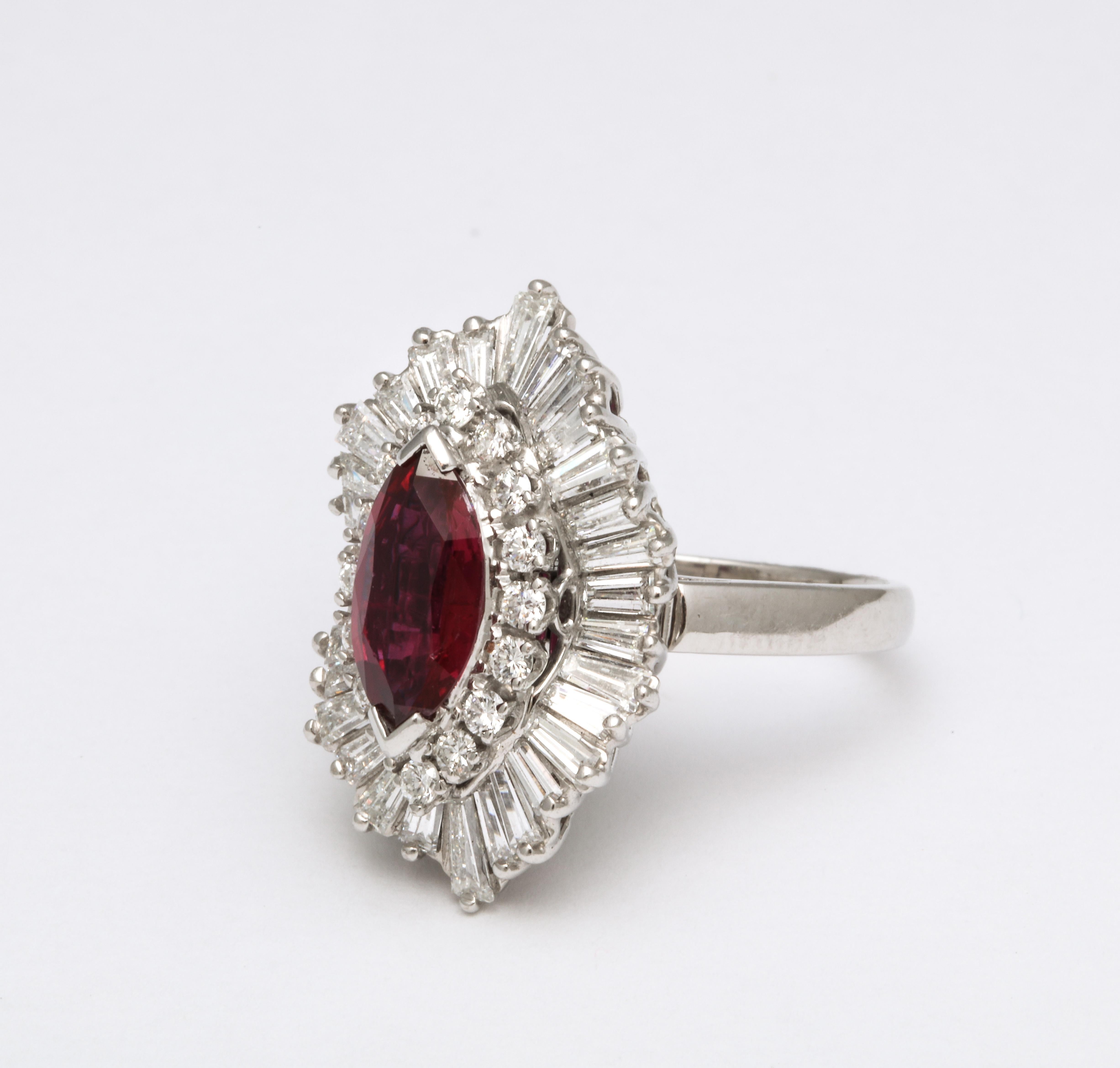 Women's or Men's Ruby and Diamond Ring and Pendant For Sale