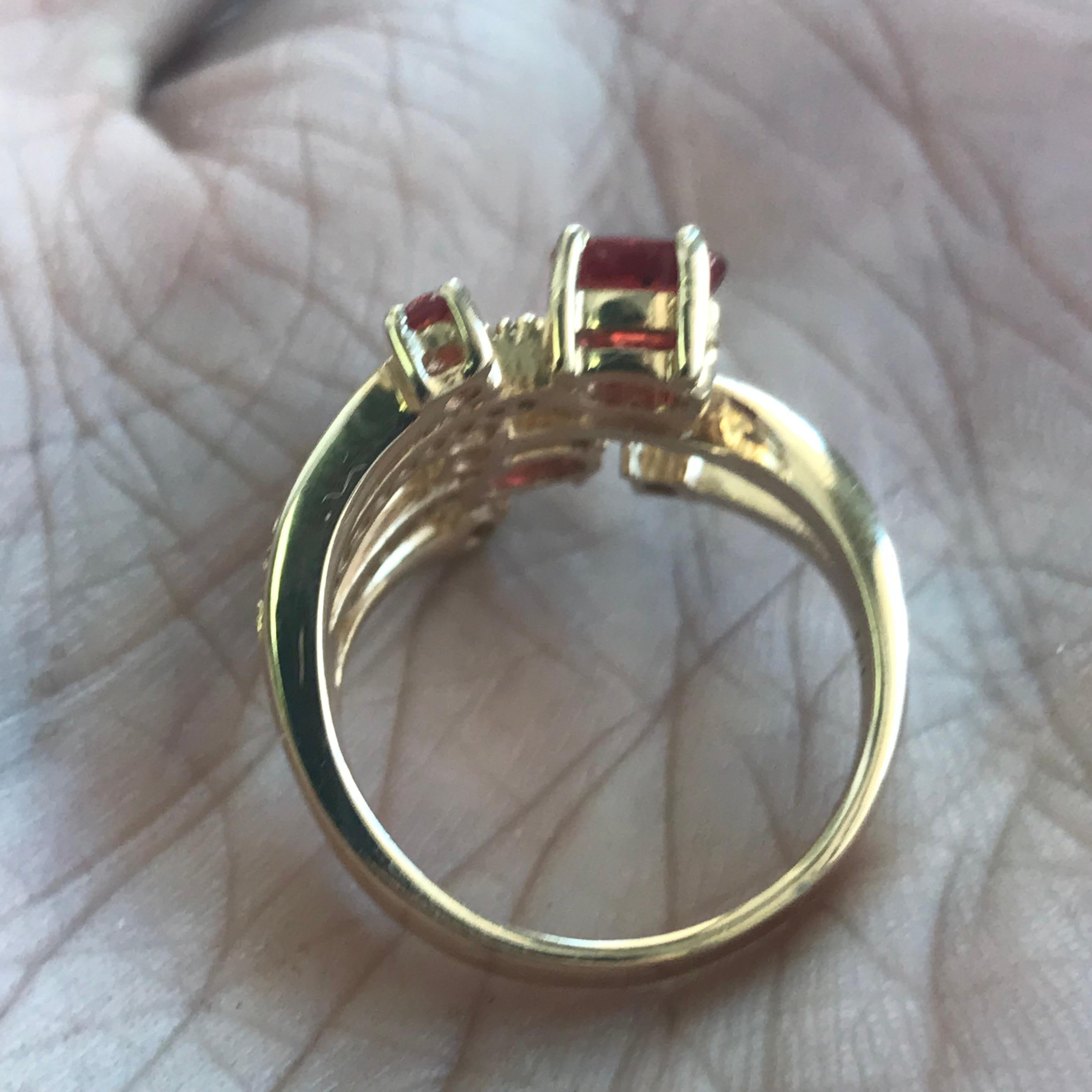 Modern Ruby and Diamond Ring, Ben Dannie For Sale