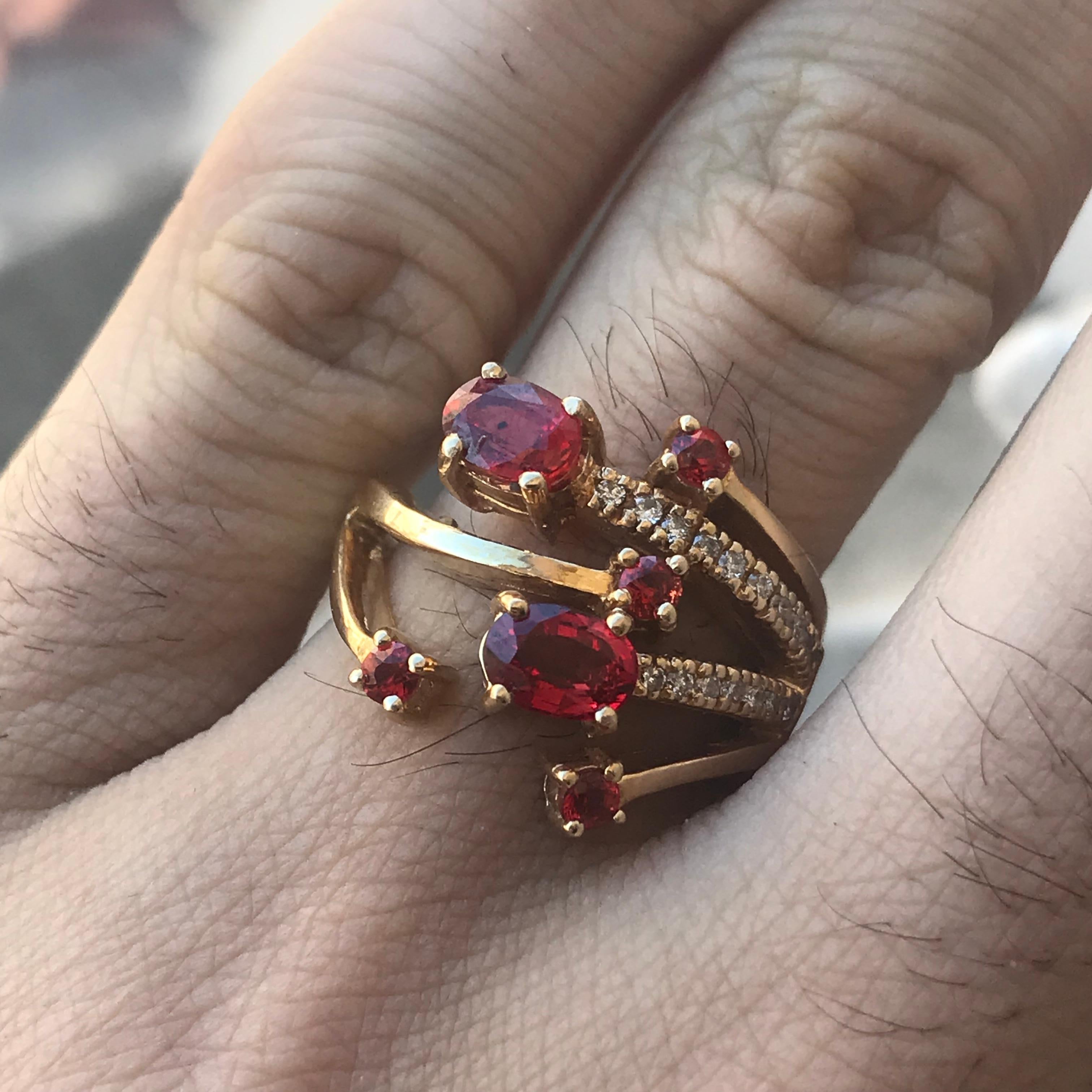 De los hombres Anillo de rubíes y diamantes, Ben Dannie en venta