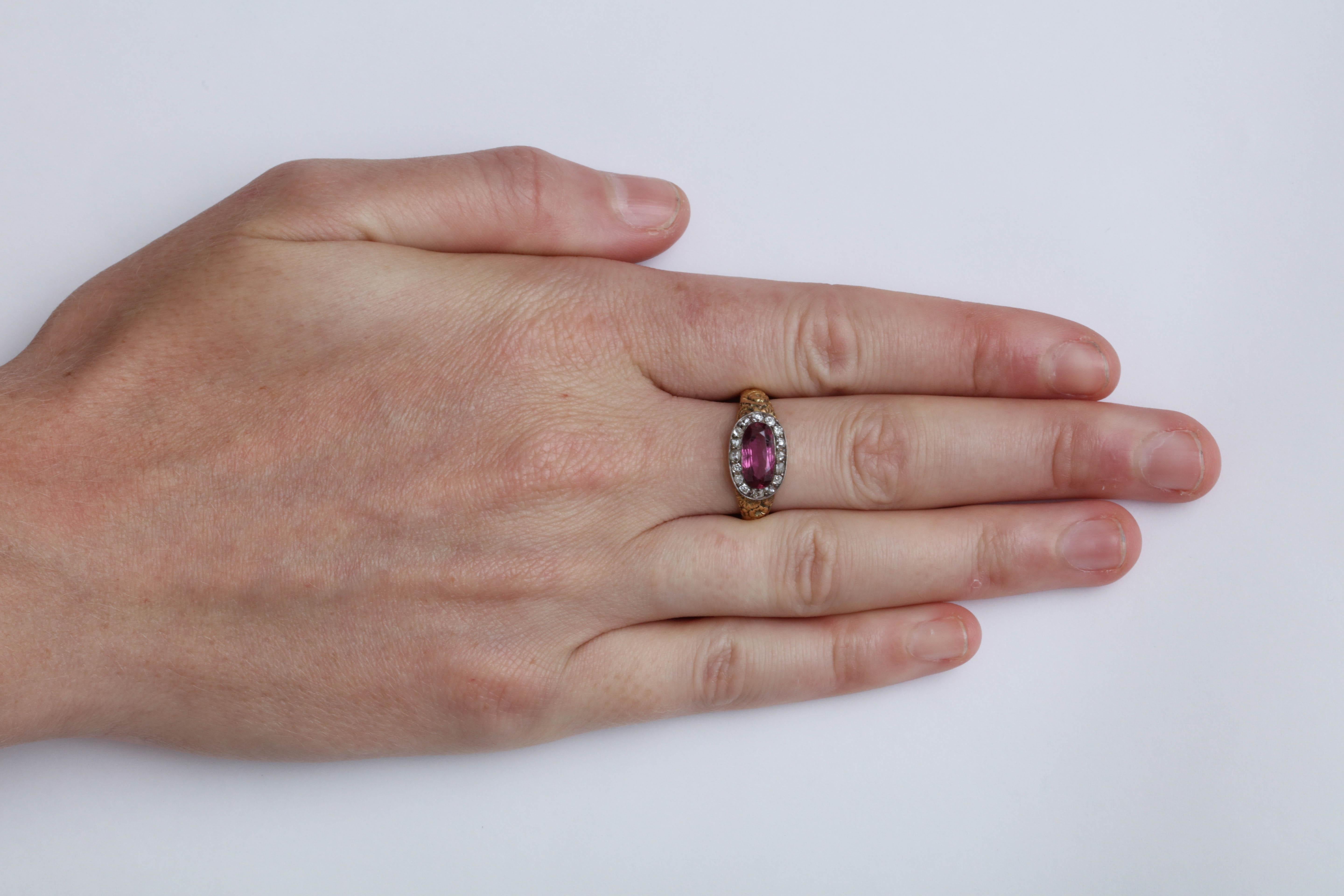 Ruby and Diamond Ring Dated 1819 For Sale 3