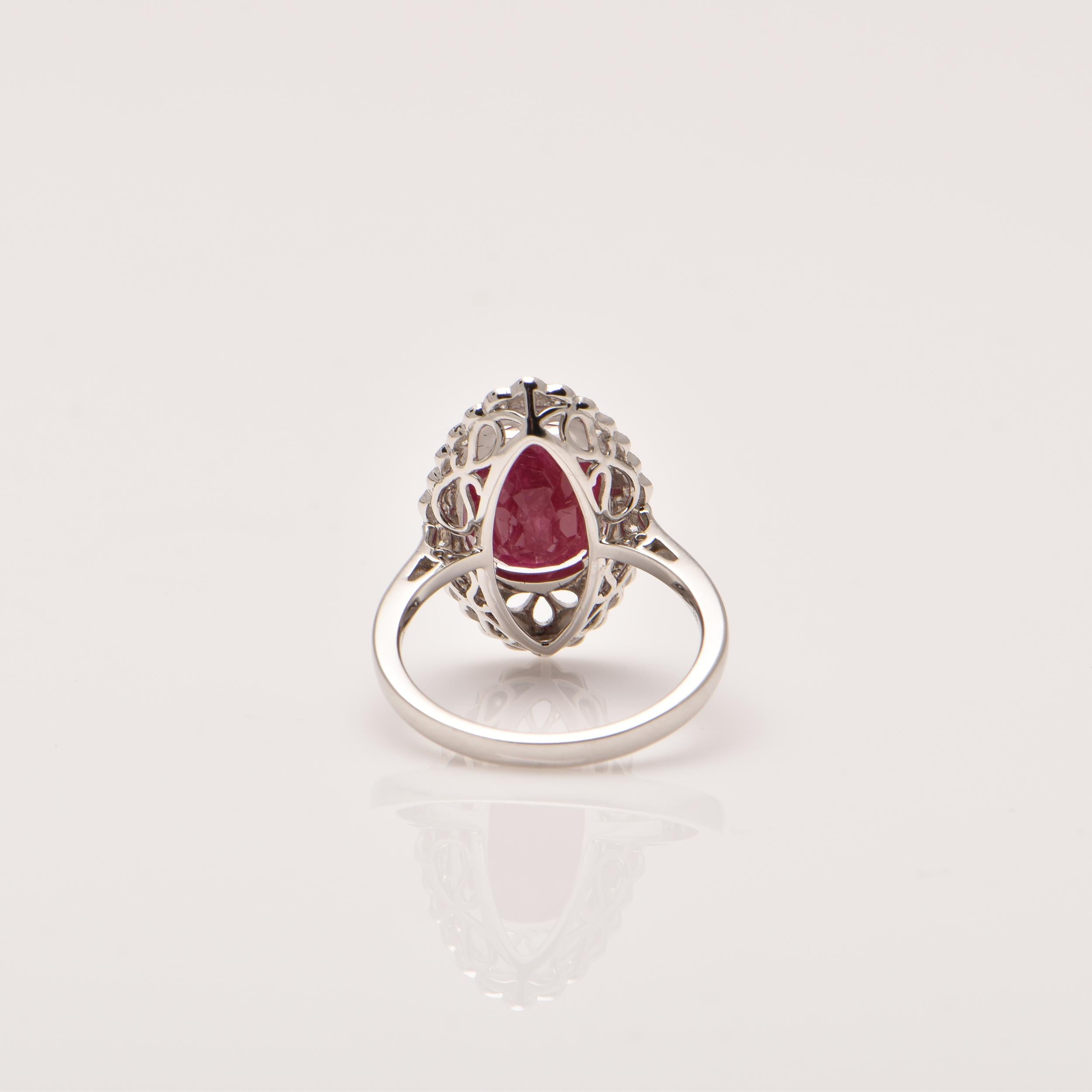 Victorian Ruby and Diamond Ring For Sale