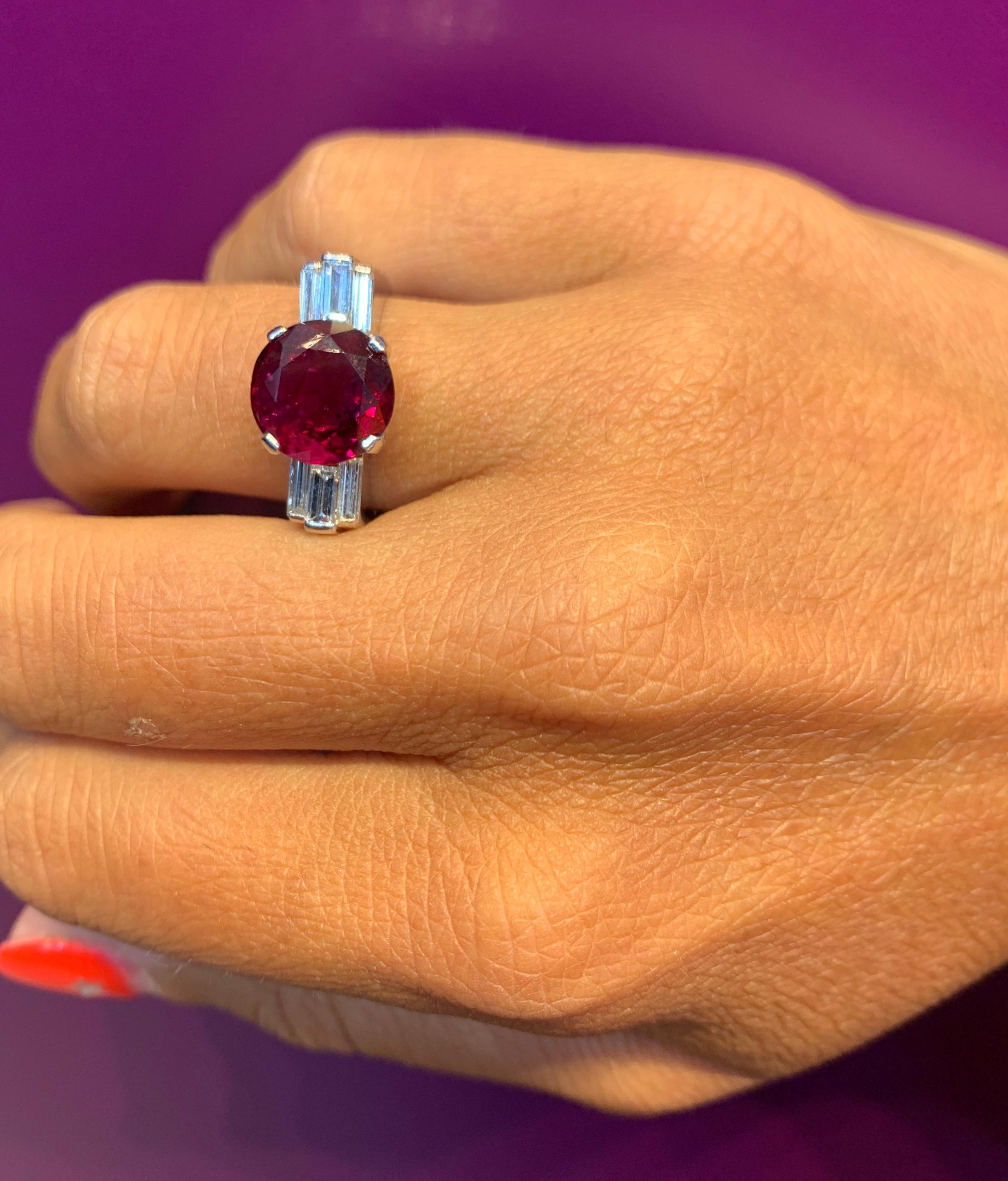 Ruby and Diamond Ring For Sale 1