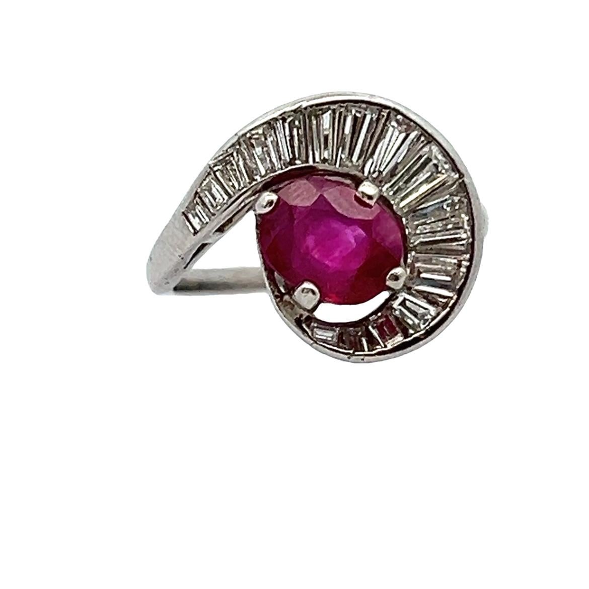 Rubin- und Diamantring im Angebot 1