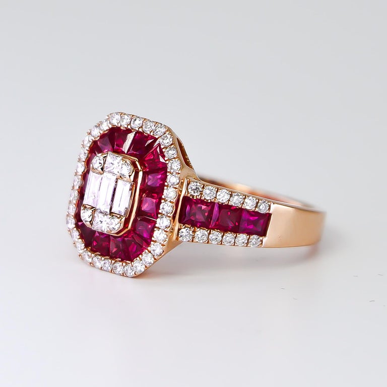 Ruby and Diamond Ring For Sale 2