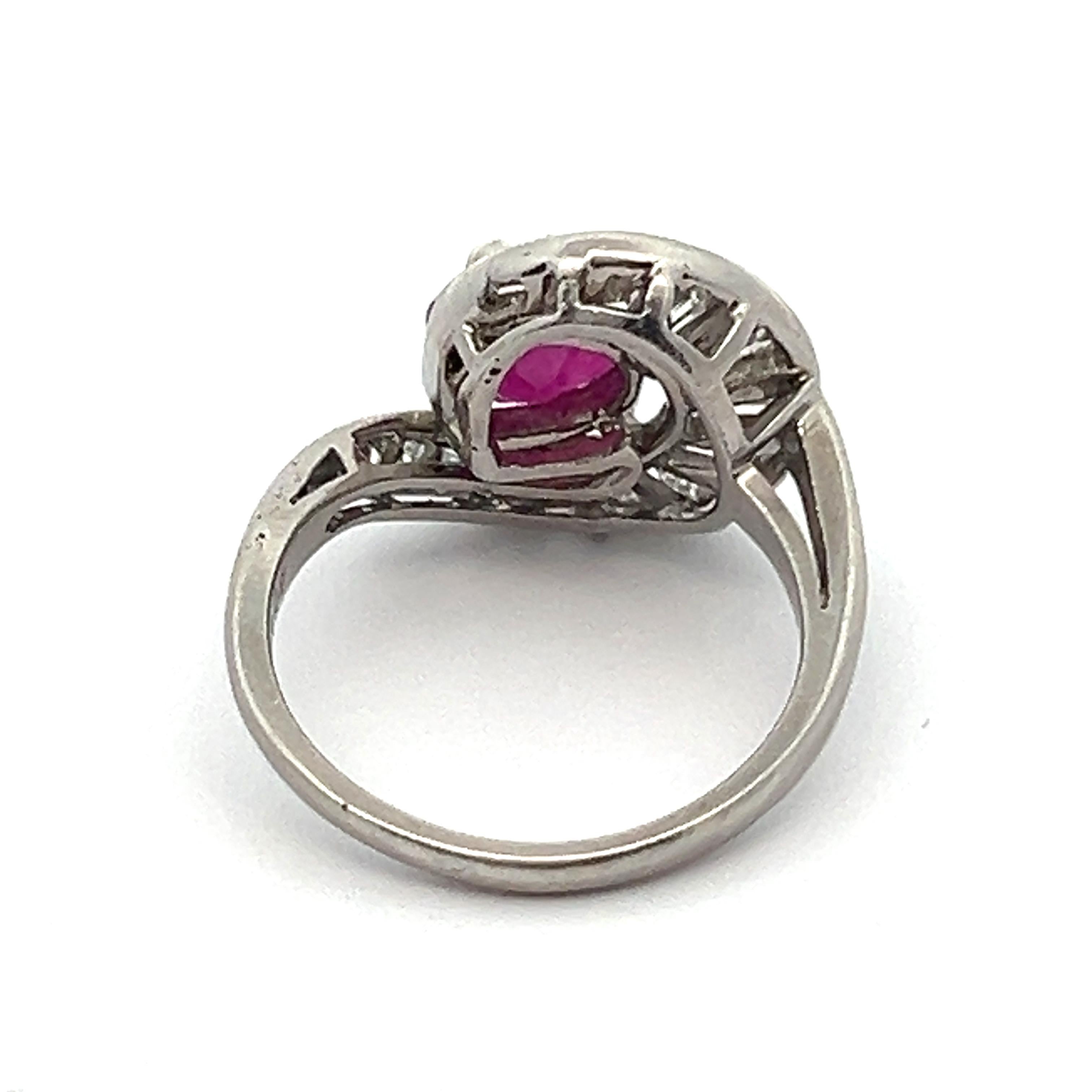 Rubin- und Diamantring im Angebot 2