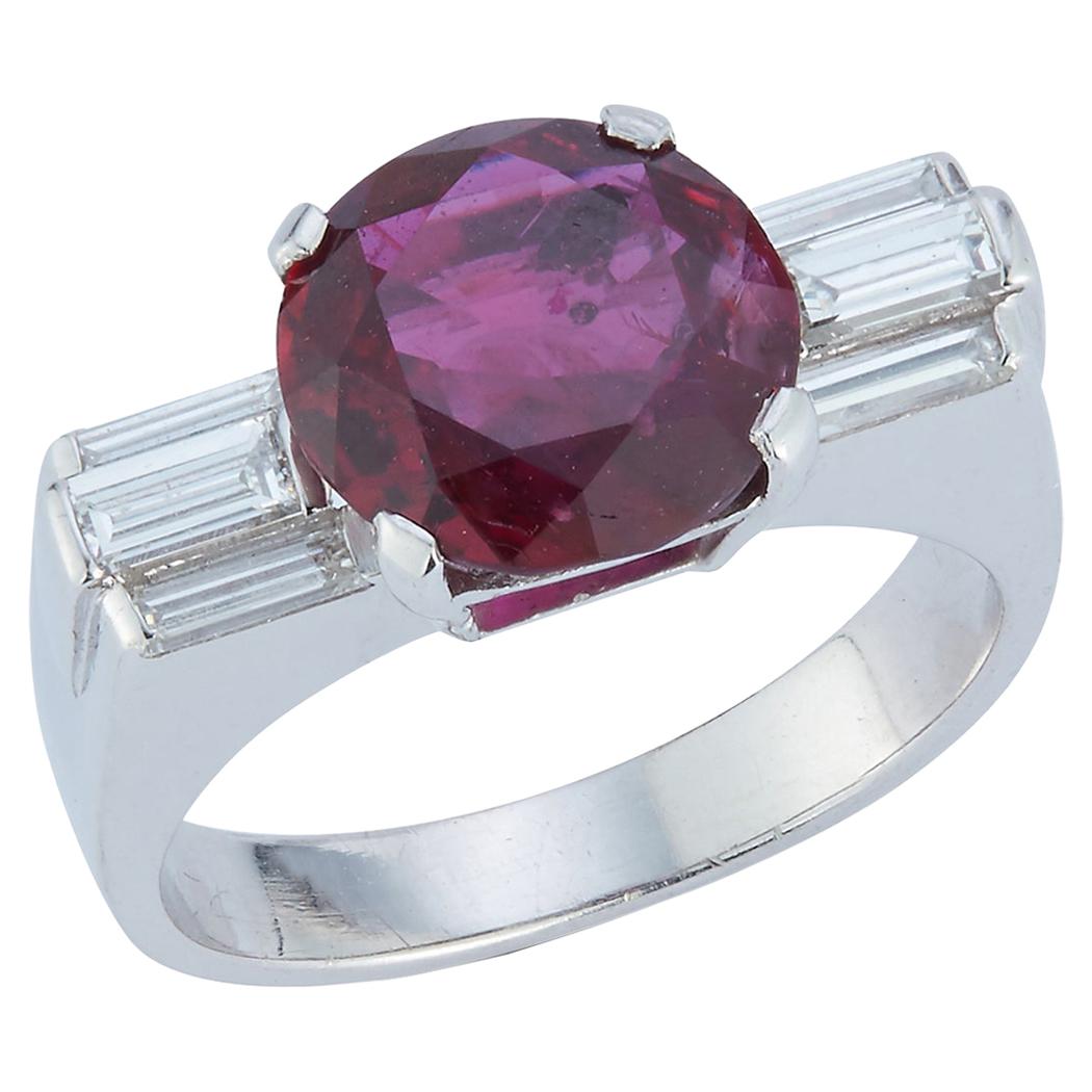 Ruby and Diamond Ring For Sale