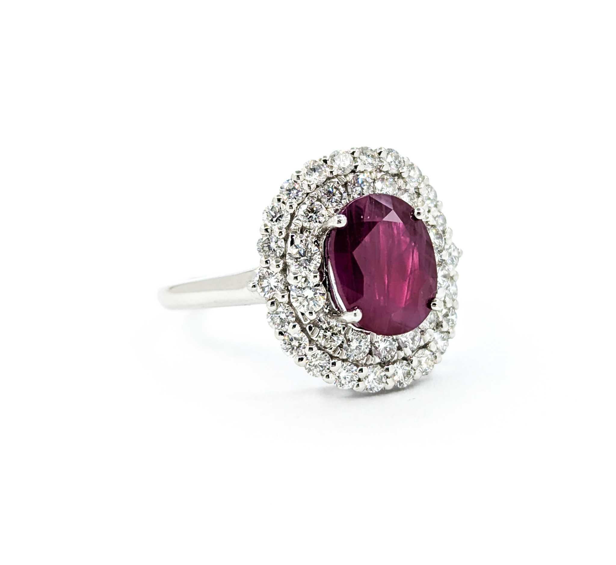 Ruby and Diamond Ring in Platinum 1