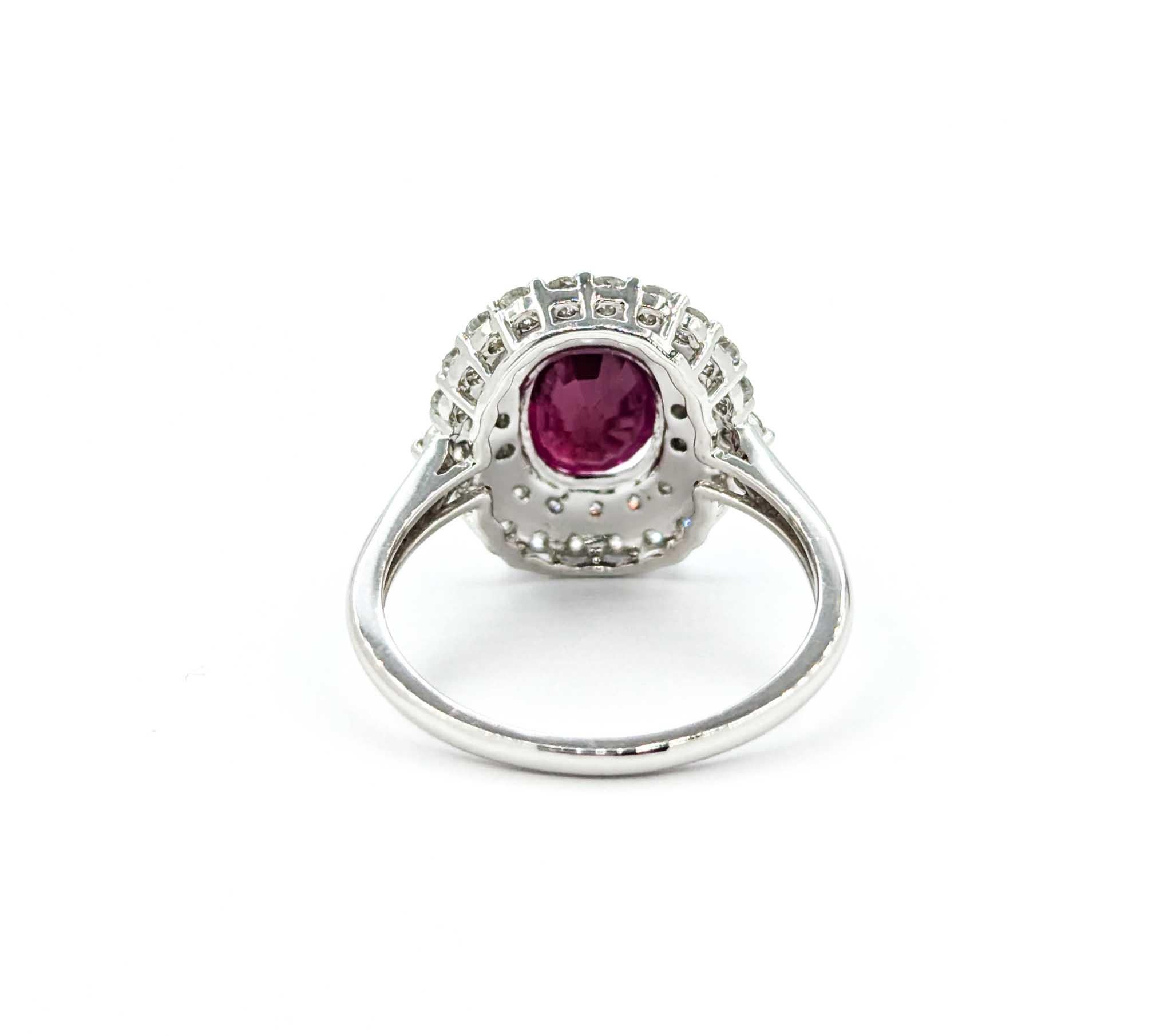 Ruby and Diamond Ring in Platinum 2