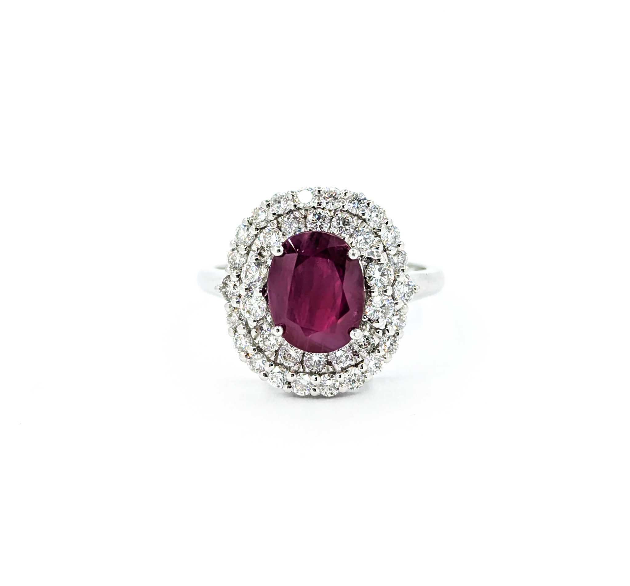 Ruby and Diamond Ring in Platinum 4