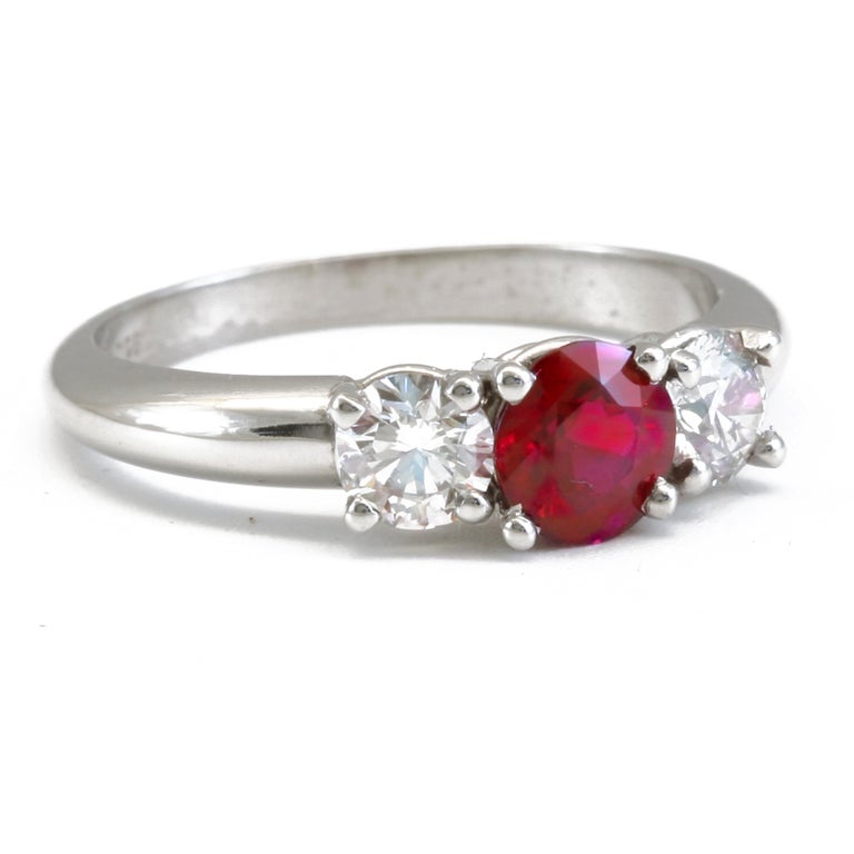 Diana Kim England  Ruby and Diamond Engagement  Ring  in 