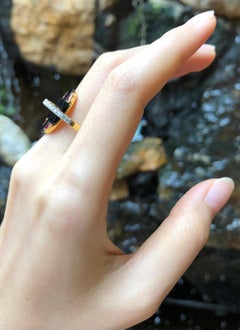 Ruby and Diamond Ring Set in 18 Karat Gold by Kavant & Sharart
