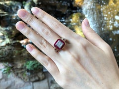 Ruby and Diamond Ring set in 18 Karat Gold Settings