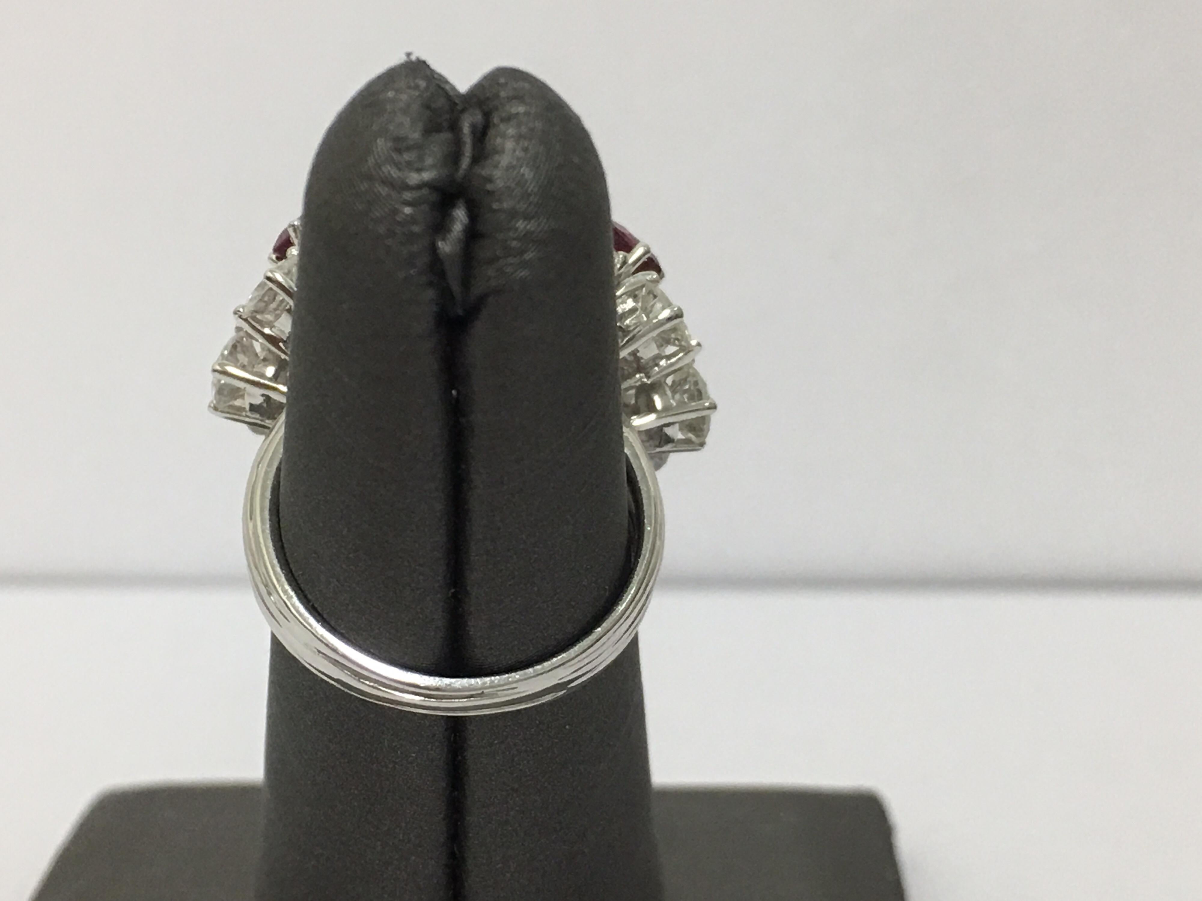 Ruby and Diamond Ring Set in Platinum 6