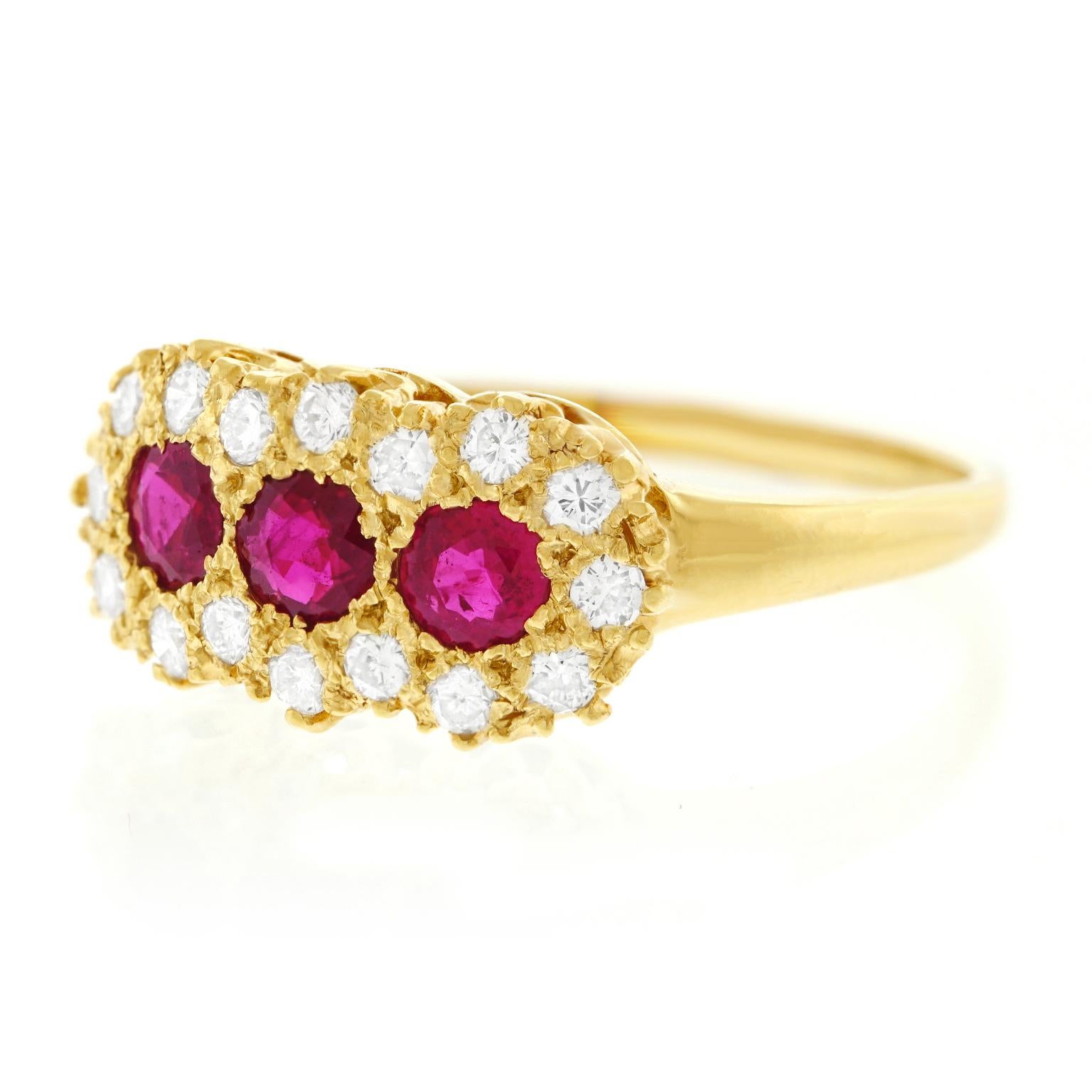 ruby and diamond gold ring