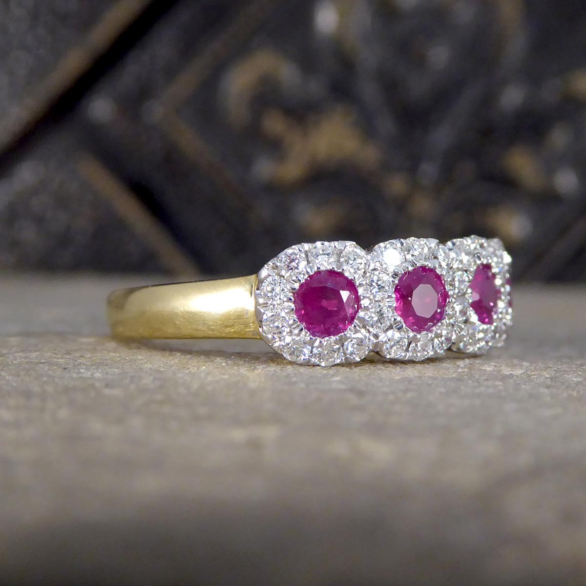 ruby cluster ring