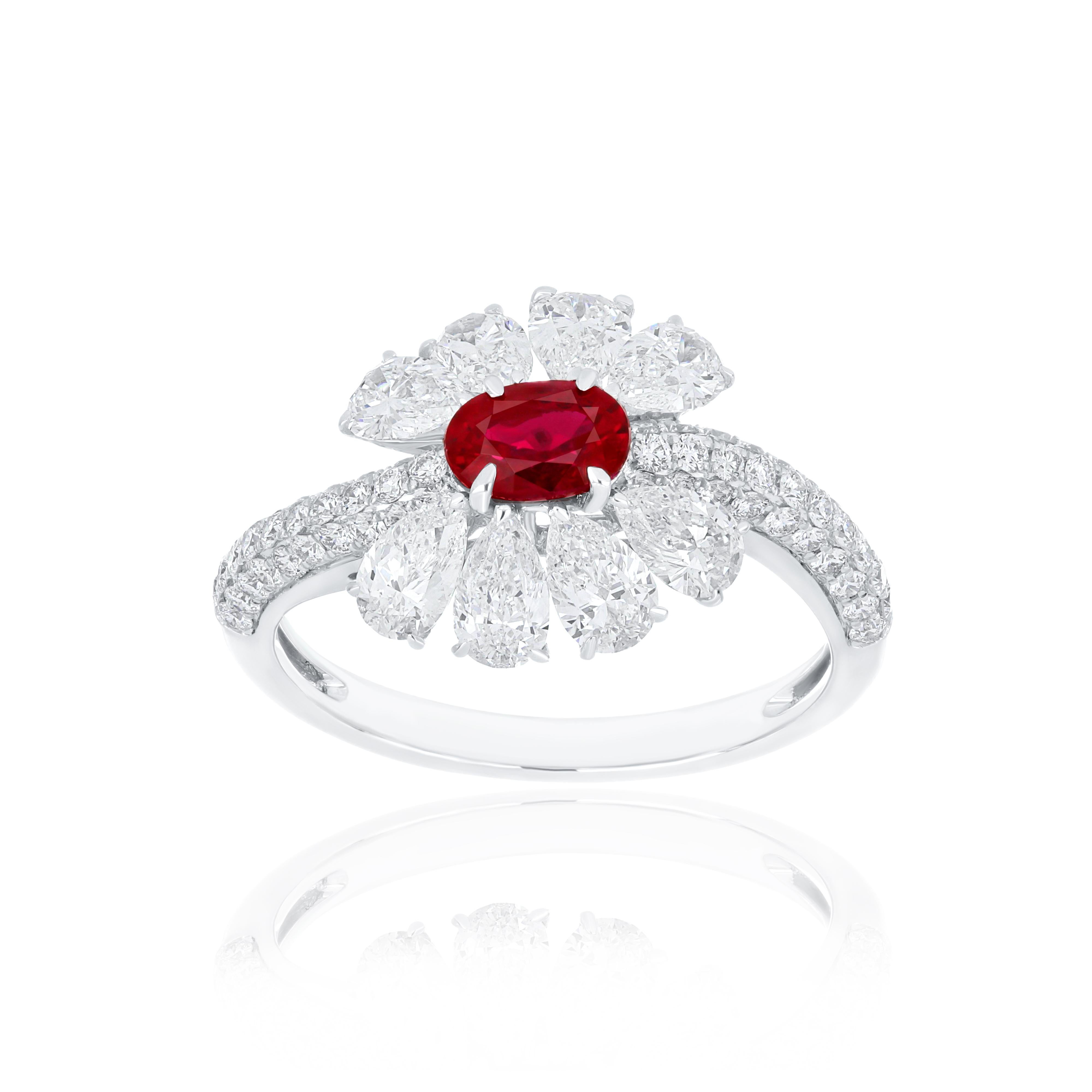 ruby studded ring