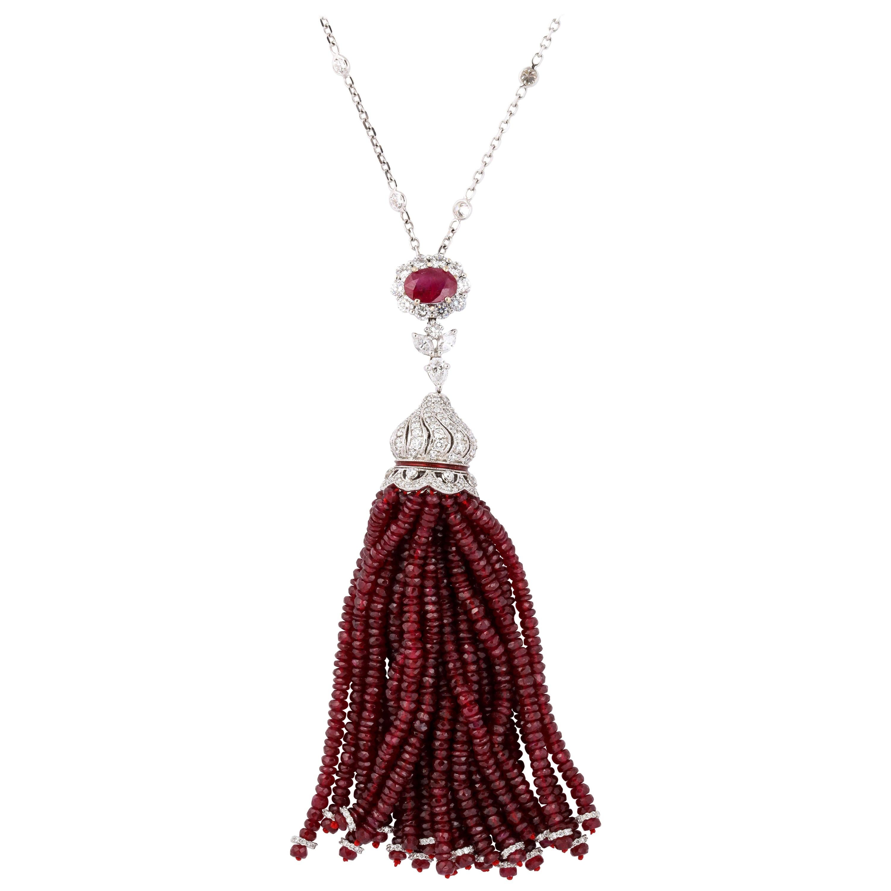 Ruby and Diamond Tassel