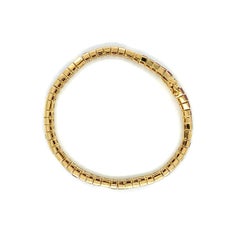 Ruby and diamond tennis bracelet 18k yellow gold