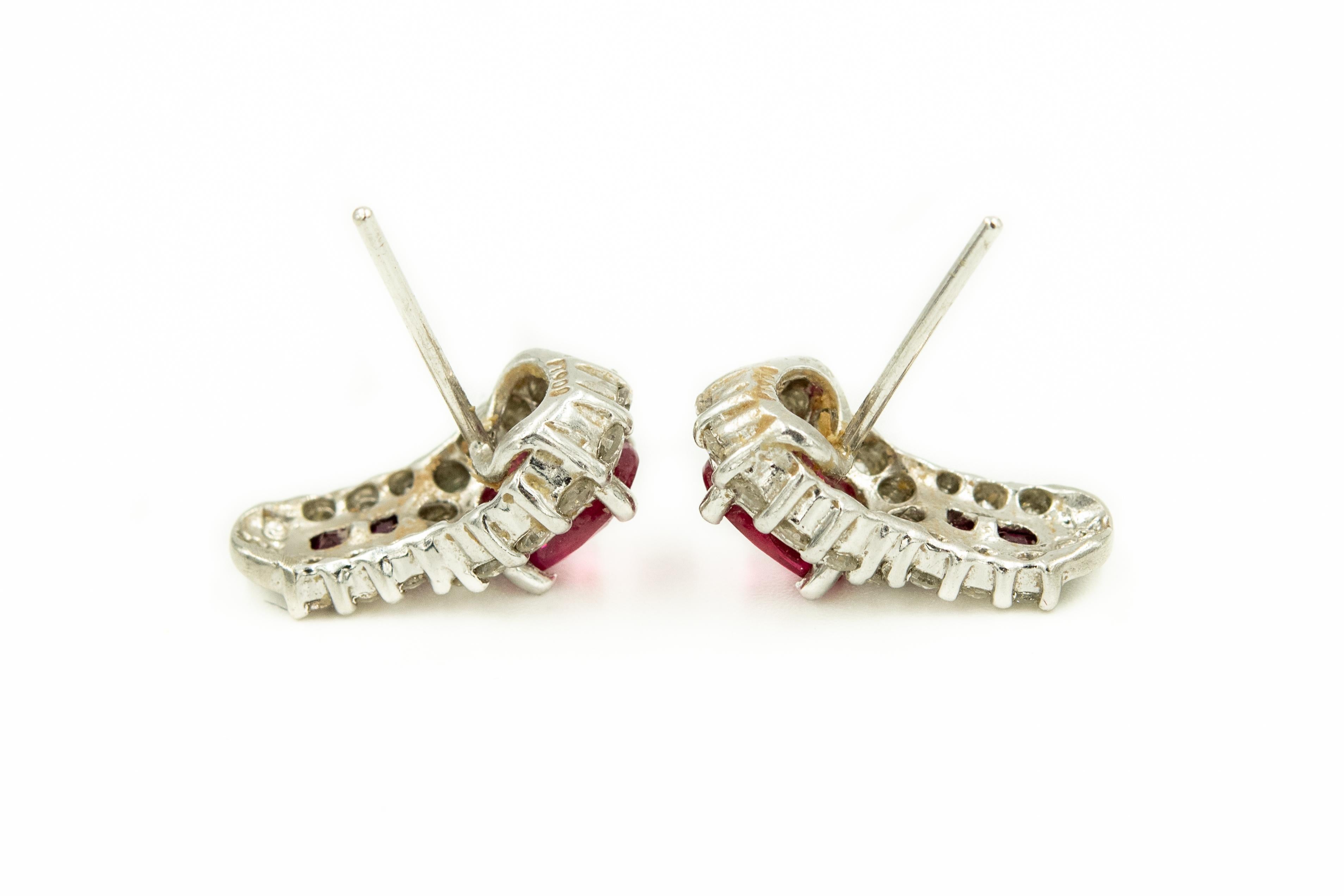 white gold diamond hoop earrings