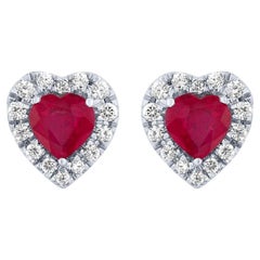 Ruby and Diamonds Earrings
