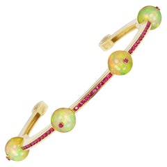 Ruby and Opal Bracelet by Andrew Glassford