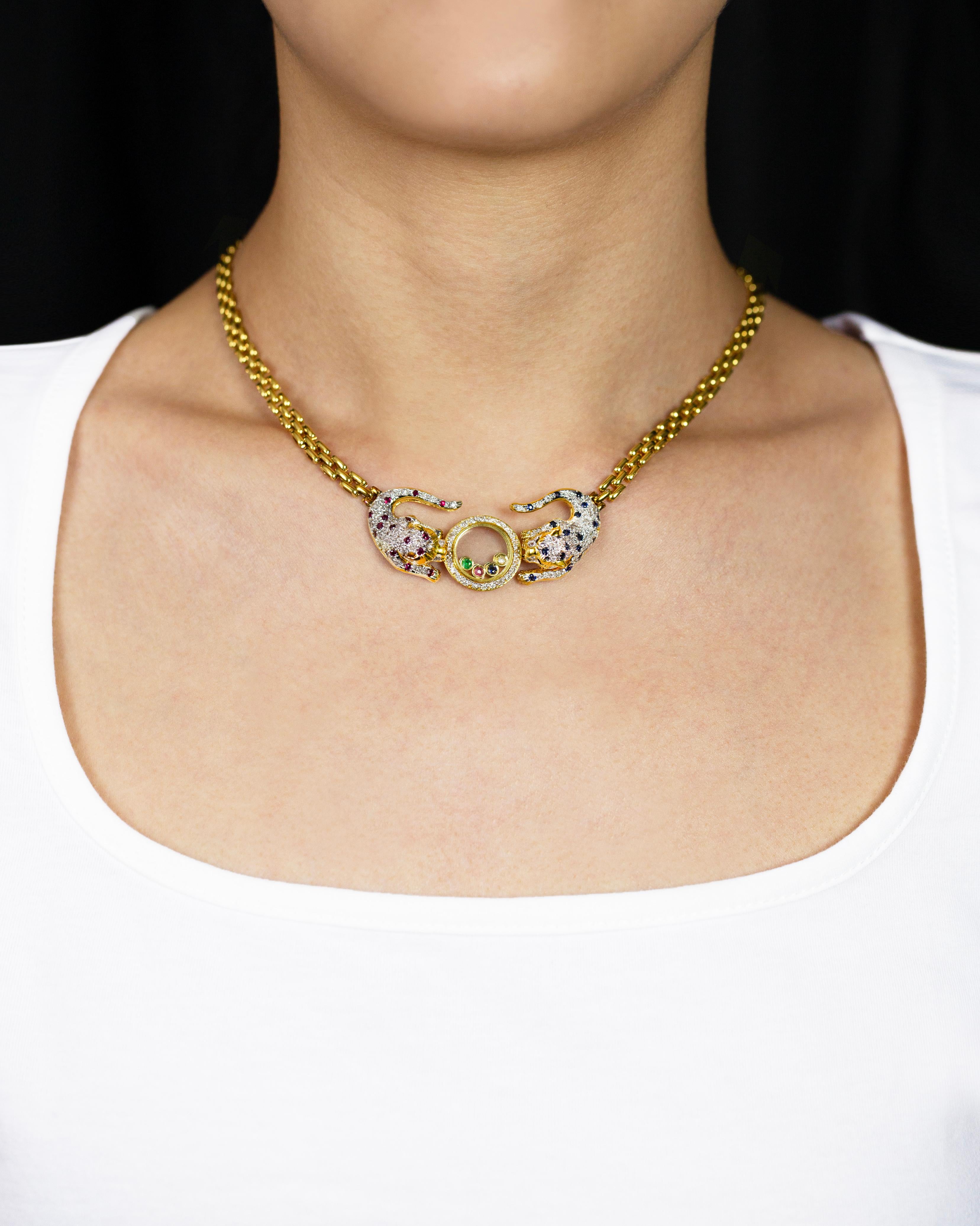 gold jaguar necklace