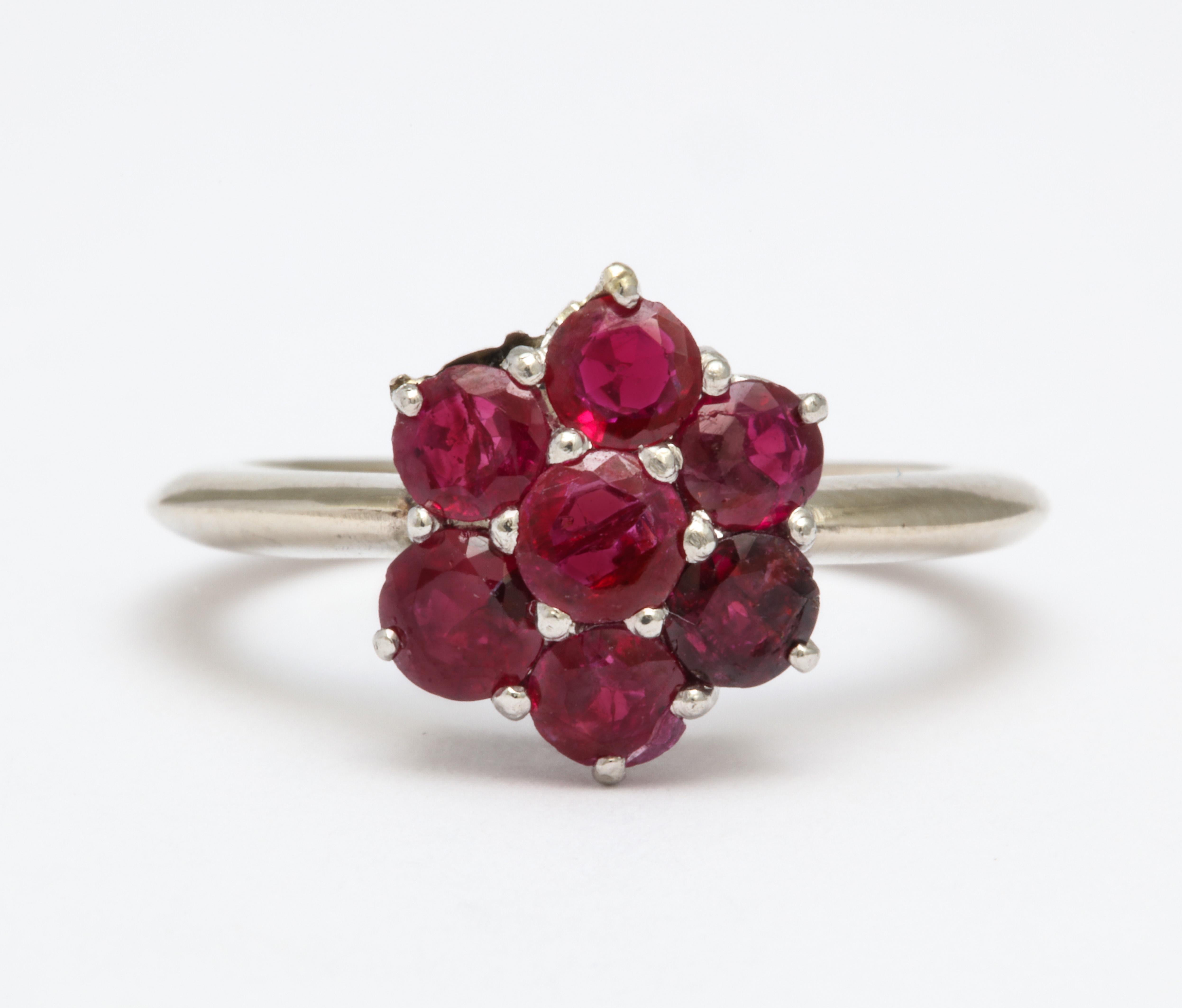 Ruby and White Gold Ring 1