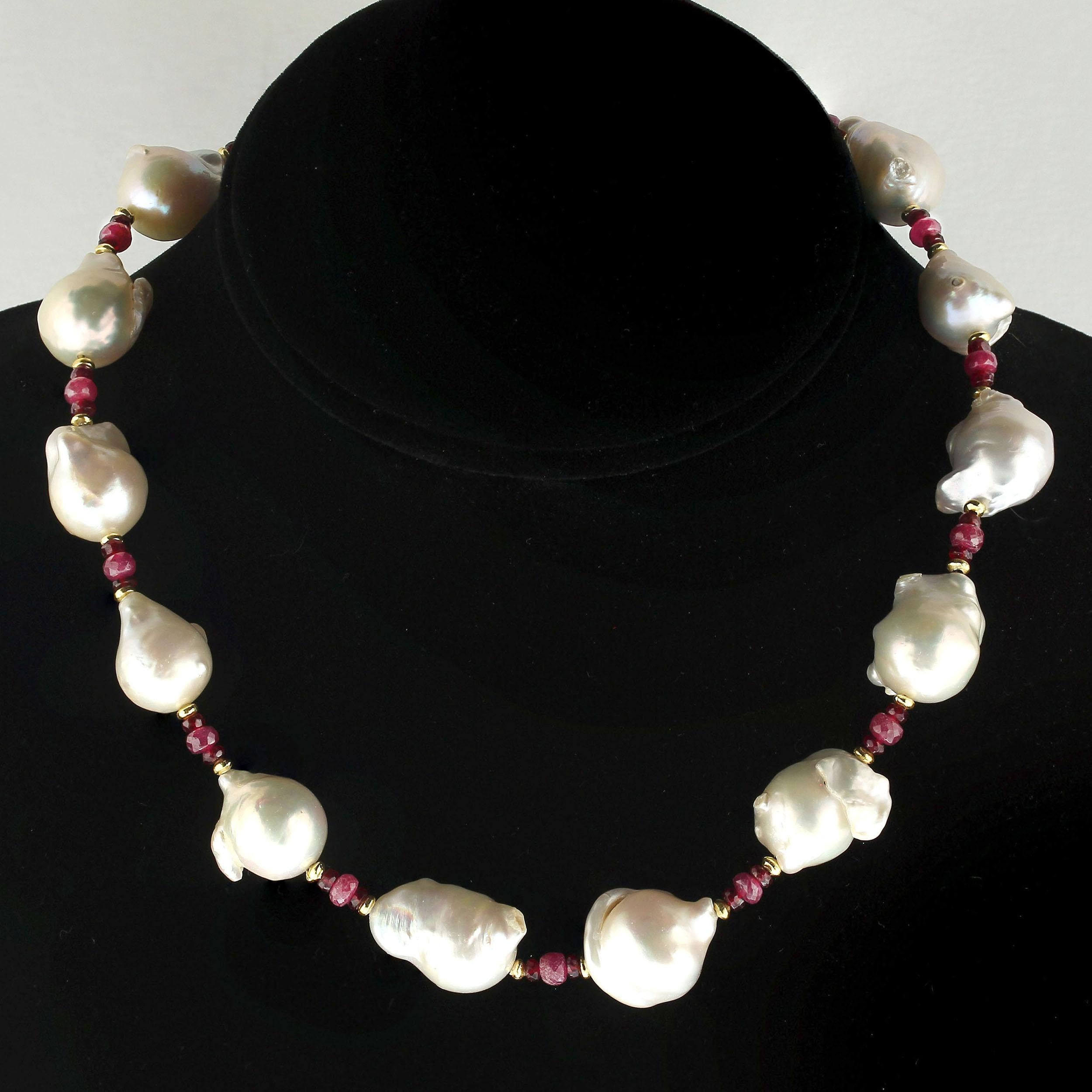 ruby pearl choker necklace