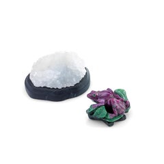 Carved Ruby in Zoisite Gemstone Decorative Frog Figurine / Desk Accessory