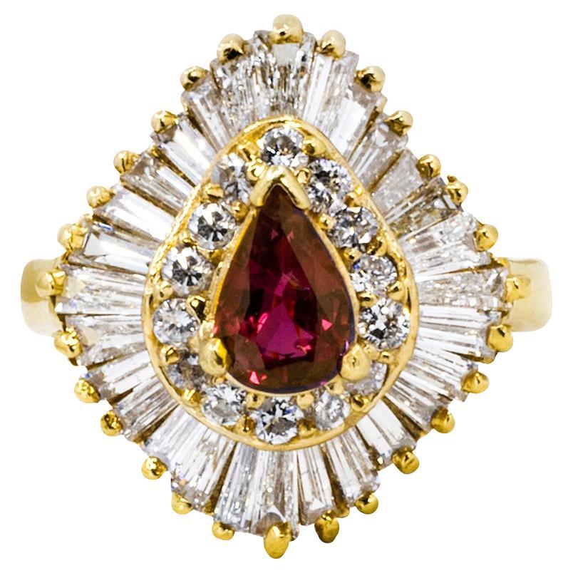 Ruby Ballerina Ring For Sale