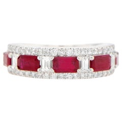 Bague à anneau en or 18 carats avec diamants de 2,45 carats
