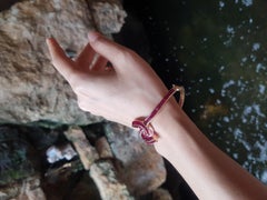 Rubin-Armreif aus 18 Karat Roségold in Fassungen