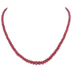 Ruby Bead Necklace