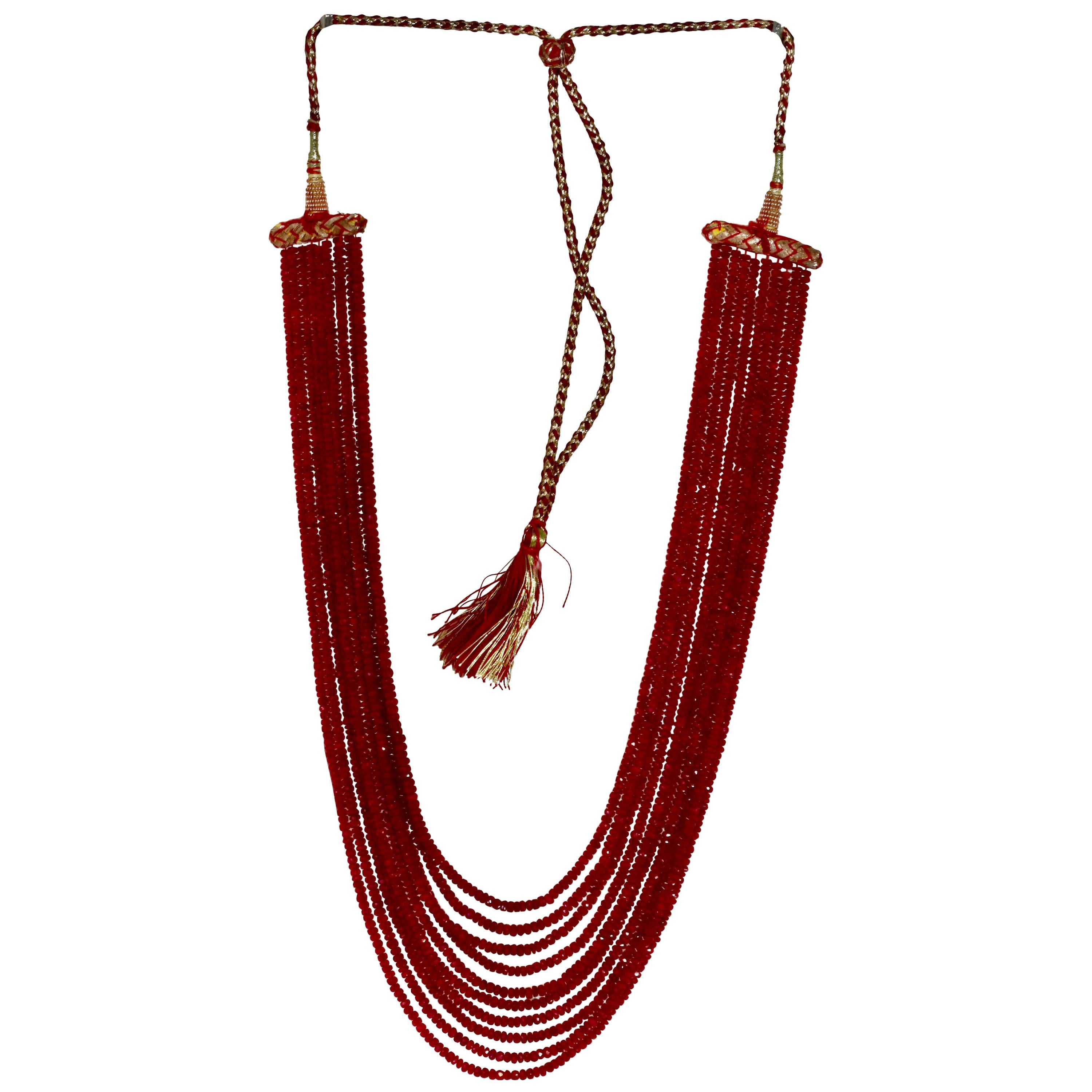 Ruby Bead Necklace