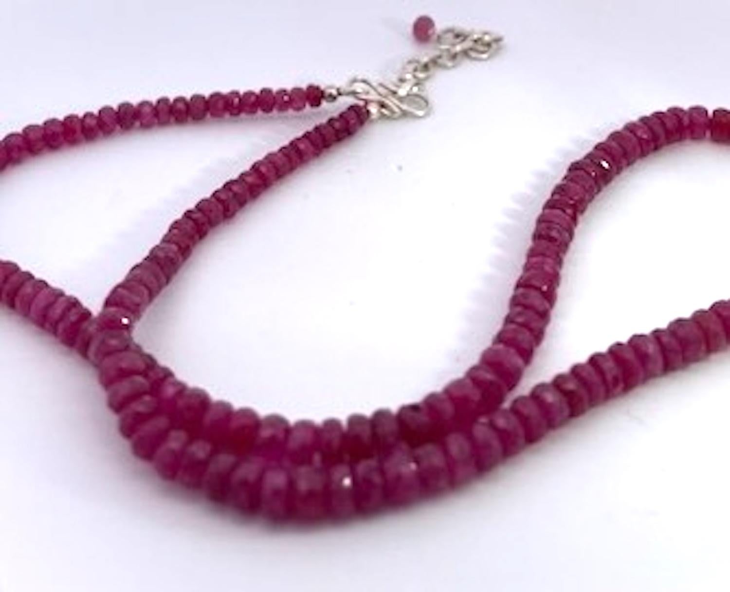 Ruby Beads On Silver - image 5