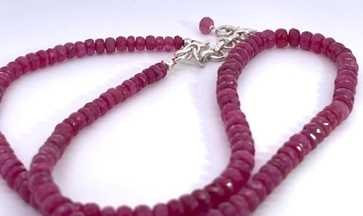 Ruby Beads On Silver - image 7