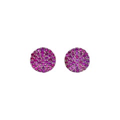 Ruby Blackened Wave Studs