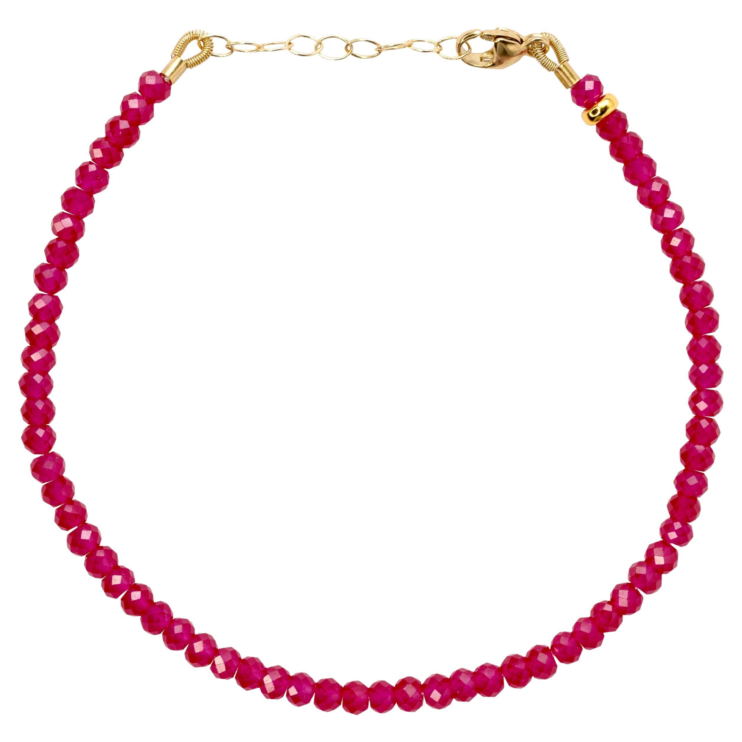 Ruby Bracelet 14K Gold - by Bombyx House