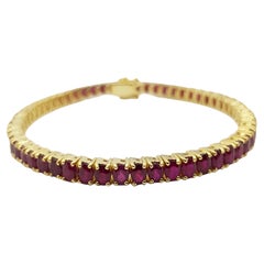 Ruby Bracelet set in 18 Karat Gold Settings