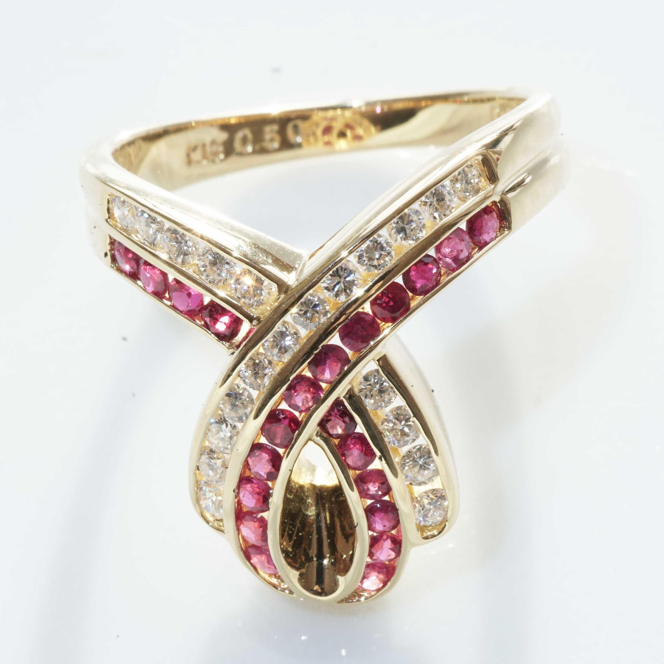 Ruby Brilliant Ring 0.50 ct 0.38 ct with momentum into Life encouraging Shape For Sale 5