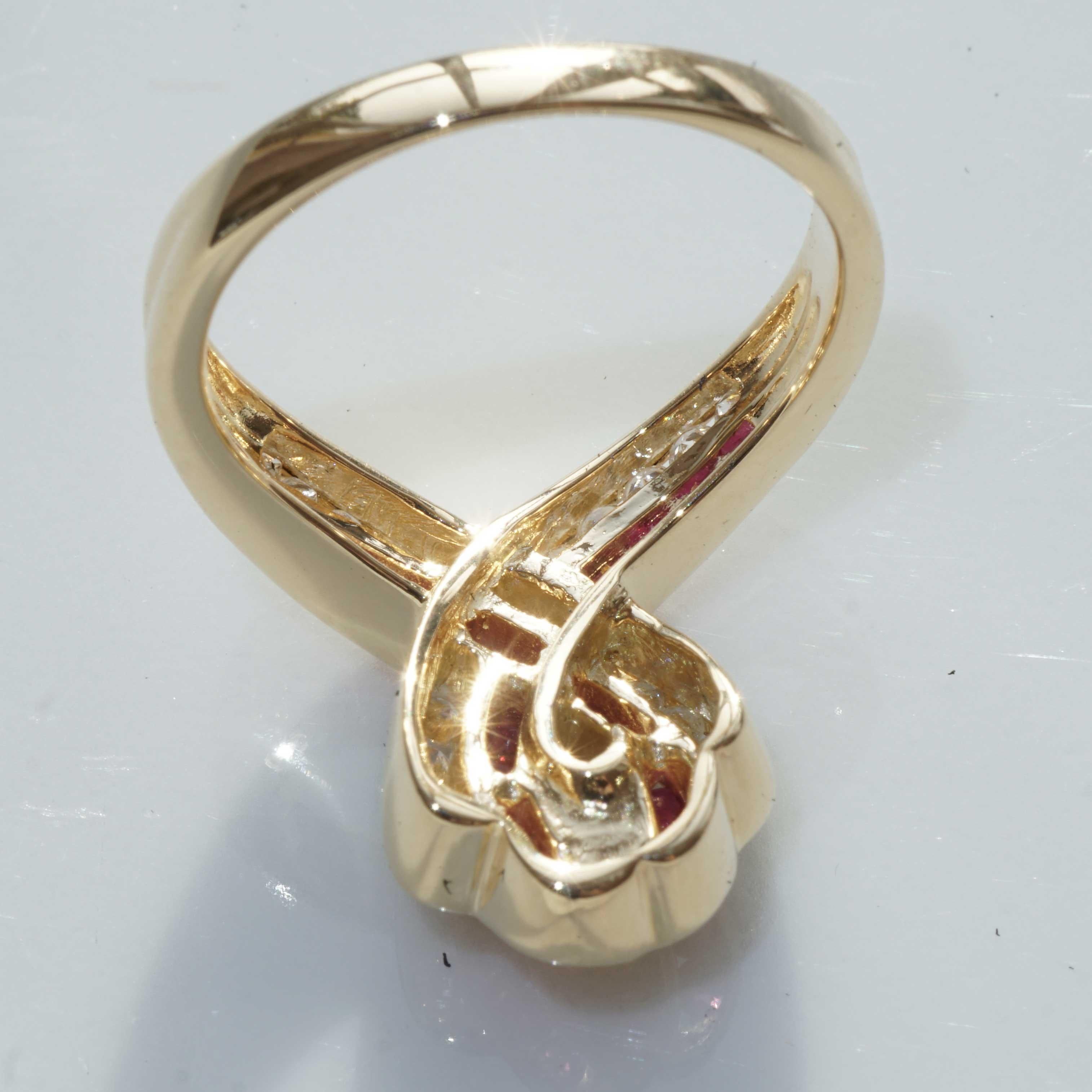 Ruby Brilliant Ring 0.50 ct 0.38 ct with momentum into Life encouraging Shape For Sale 6