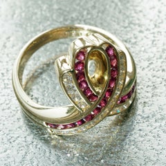 Ruby Brilliant Ring 0.50 ct 0.38 ct with momentum into Life encouraging Shape