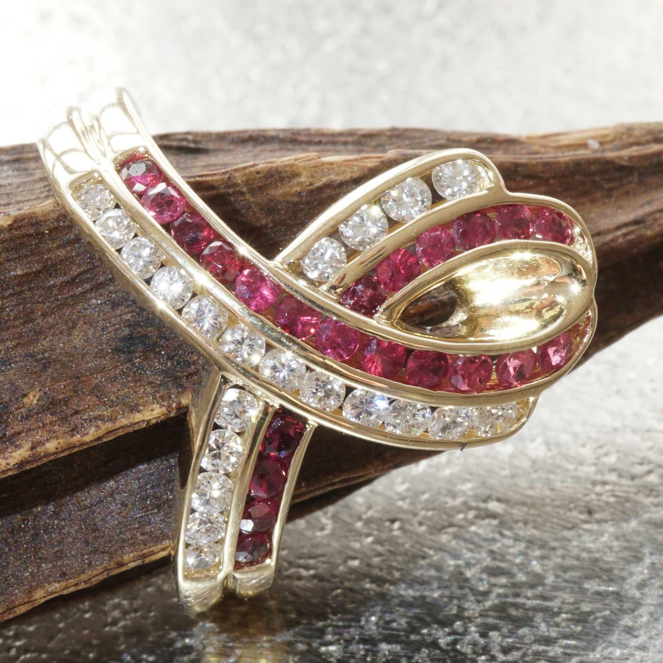 Modern Ruby Brilliant Ring 0.50 ct 0.38 ct with momentum into Life encouraging Shape For Sale