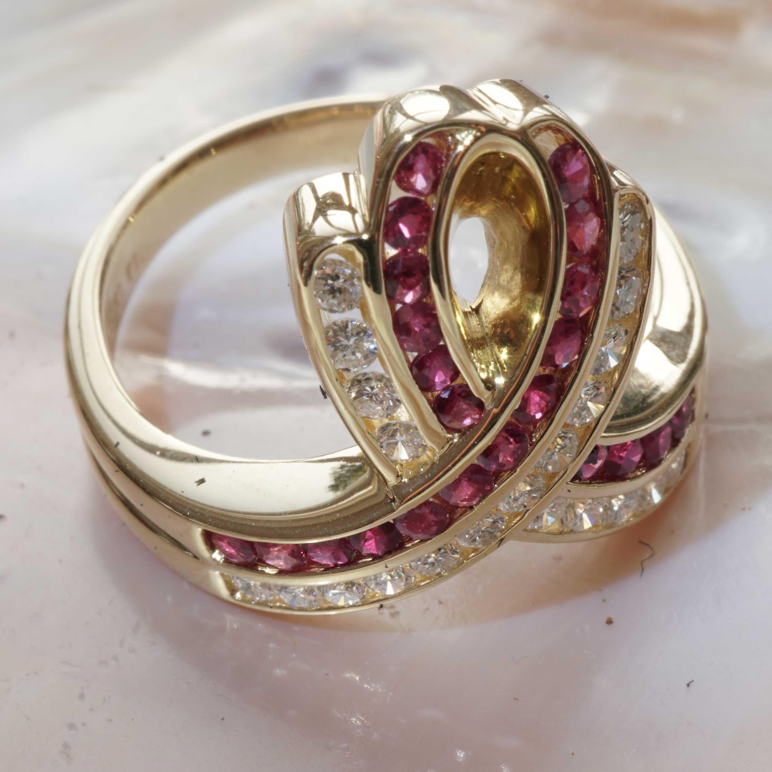 Women's or Men's Ruby Brilliant Ring 0.50 ct 0.38 ct with momentum into Life encouraging Shape For Sale