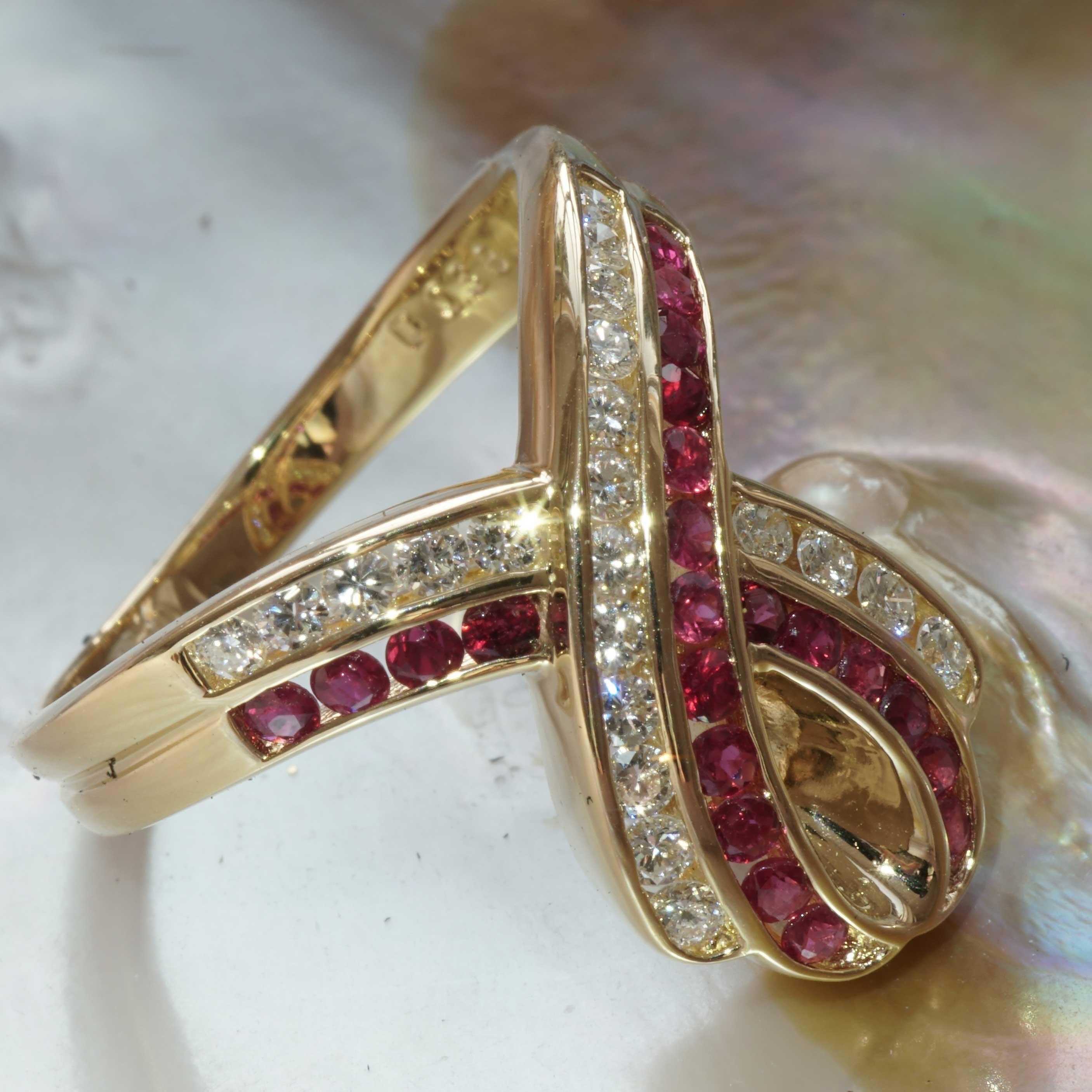 Ruby Brilliant Ring 0.50 ct 0.38 ct with momentum into Life encouraging Shape For Sale 1