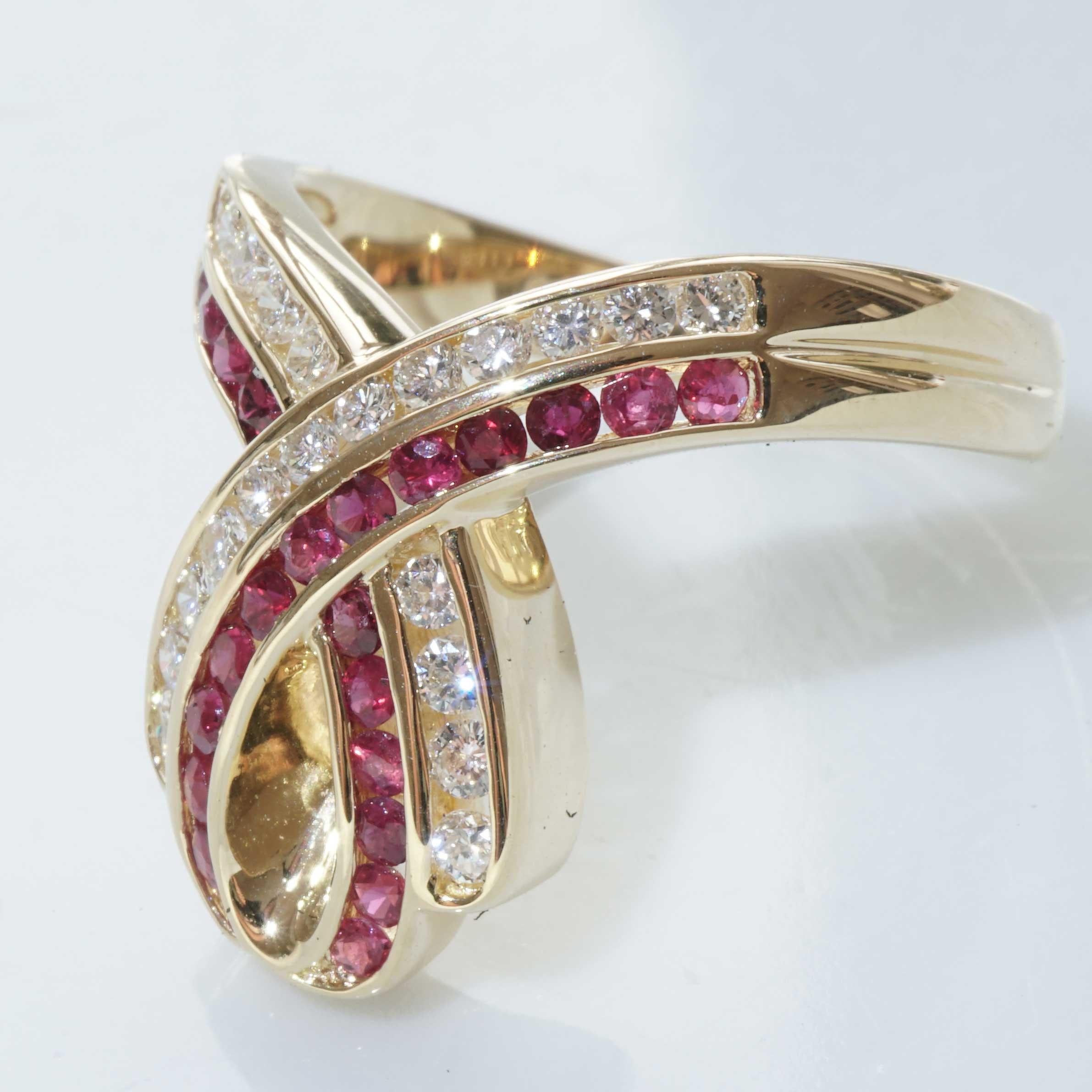 Ruby Brilliant Ring 0.50 ct 0.38 ct with momentum into Life encouraging Shape For Sale 2