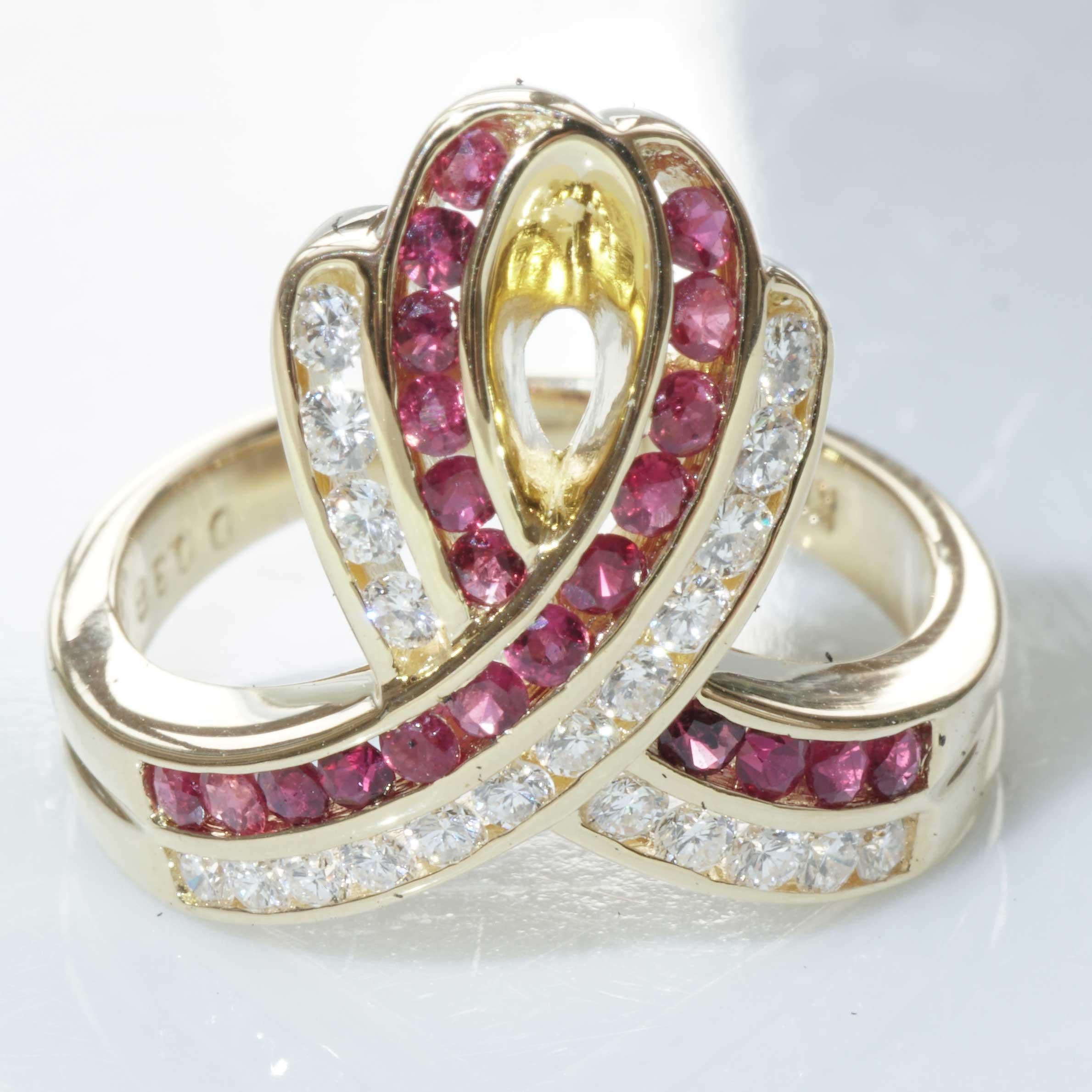 Ruby Brilliant Ring 0.50 ct 0.38 ct with momentum into Life encouraging Shape For Sale 3